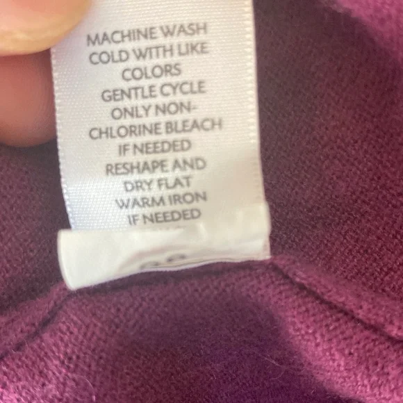 J.Jill Sweater Pullover V Neck Women's Medium Cotton Cashmere - Picture 9 of 9